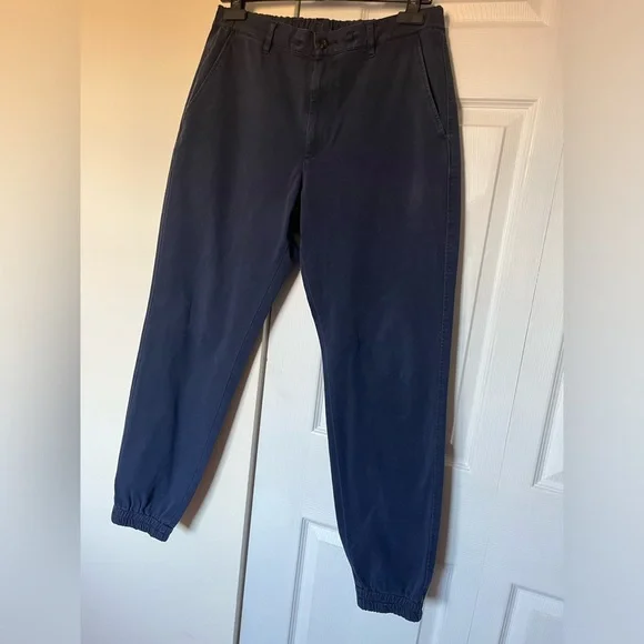 Uniqlo | Relaxed Cotton Men’s Jogger Navy Blue Medium 30-33 - Picture 2 of 7